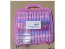 מזוודת צבעי פנדה+אלומניום, ורוד